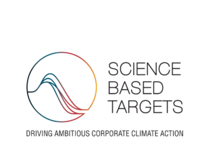 Science-based Targets (SBIT) logo featuring the baseline "Driving Ambitious Corporate Climate Action"